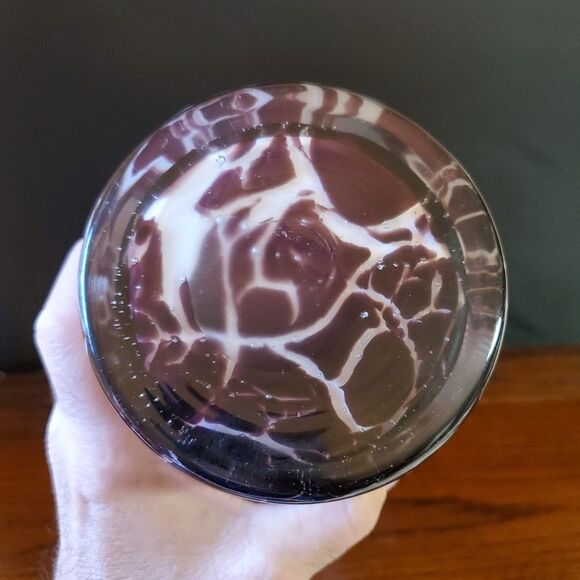 Vintage Purple Amethyst Cylindrical Vase 14" Tall - Picture 5 of 8